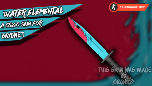 Скачать модель ножа Bayonet | Water Elemental для CSGO