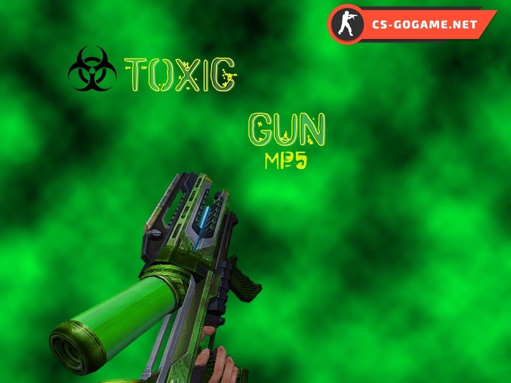Скачать модель MP5 | Toxic Gun для CS 1.6