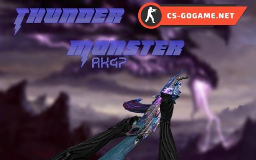 Скачать модель АК-47 | Thunder Monster для CS 1.6