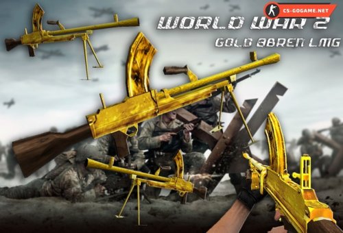 Скачать модель M249 | World War II: Gold Bren LMG для CS 1.6