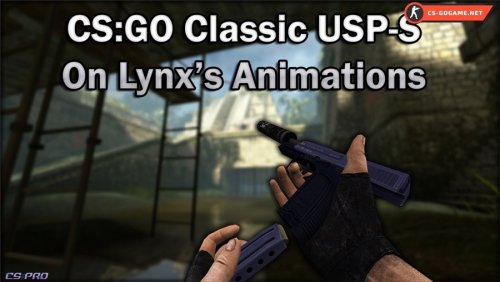 Скачать модель USP CS:GO Classic USP-S on Lynx's для CS 1.6
