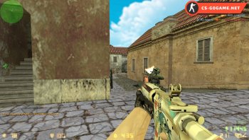 Модель m4a1 в CS 1.6 Anubis