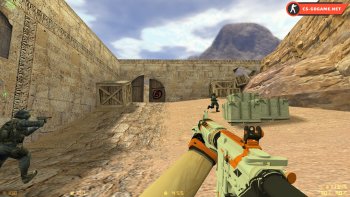 Модель m4a1 в CS 1.6 Asiimov Remastered